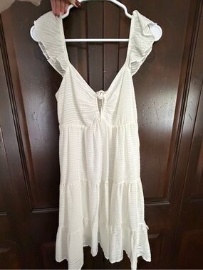 Altar'd State White Tiered Ruffle Sundress